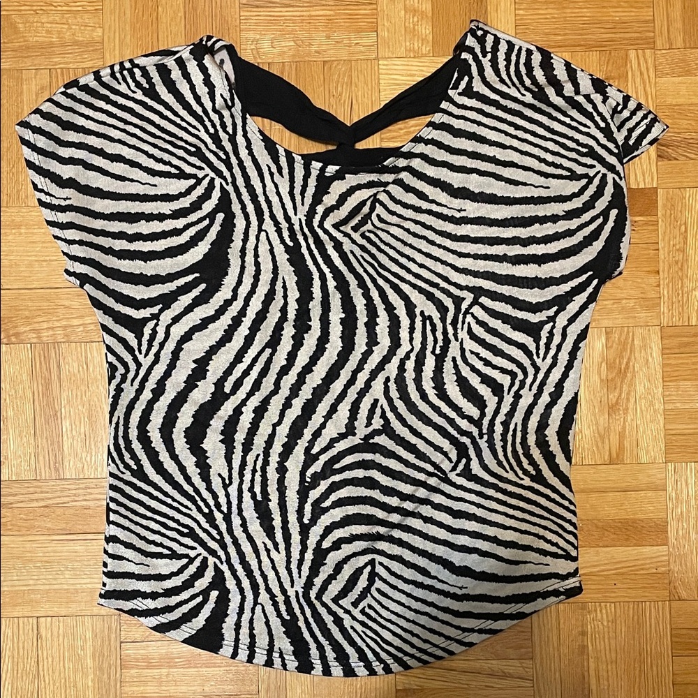 Zebra Print Women's Top